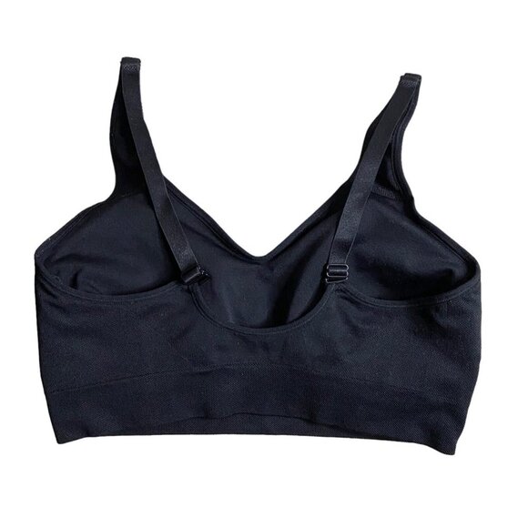 Puma Women's Black Seamless Performance Wear Sports Bra - Picture 3 of 4